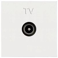 Розетка TV Оконечная без рамки ABB Niessen Zenit 1-м. 2 мод. N2250.7 BL белый картинка